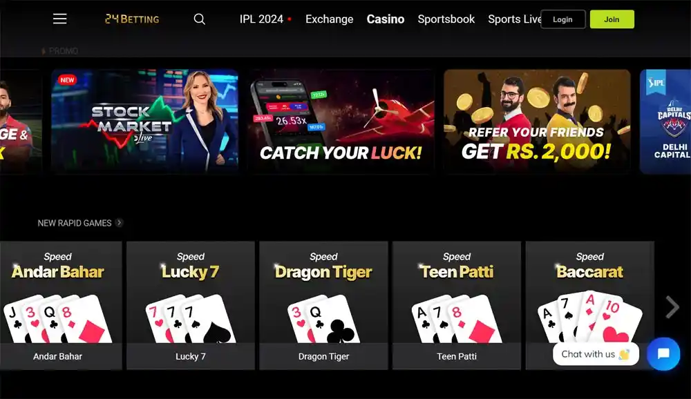 Live Casino Lobby Overview live dealer games at 24betting